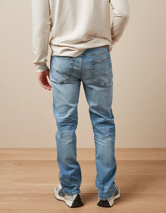 Relaxed Fit Distressed Denim Jeans - Ace Cart