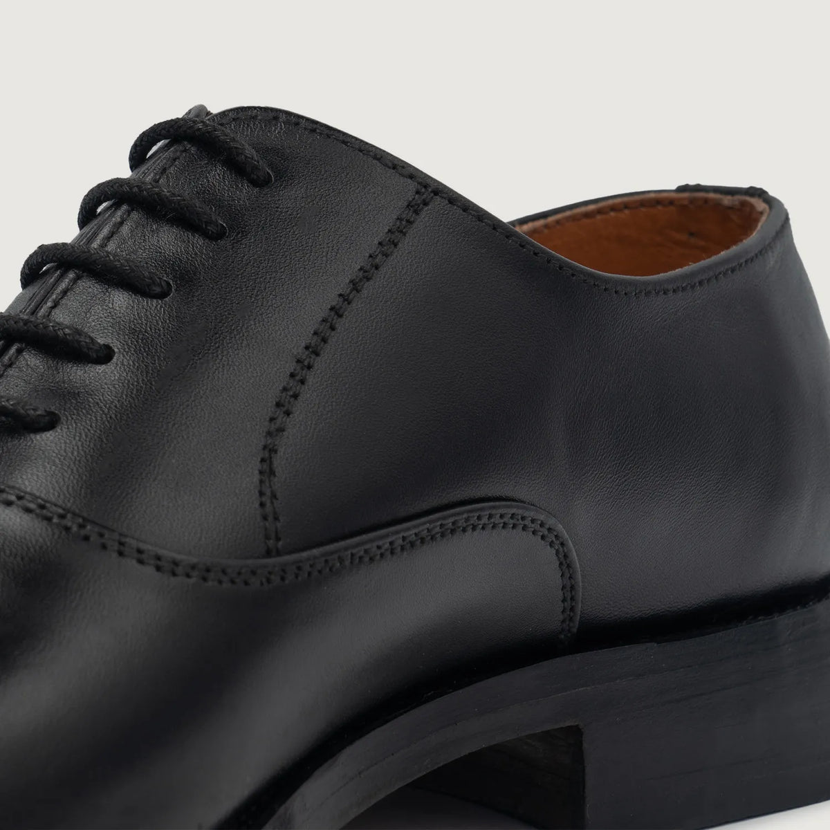 Professor Oxford Black Leather Shoes