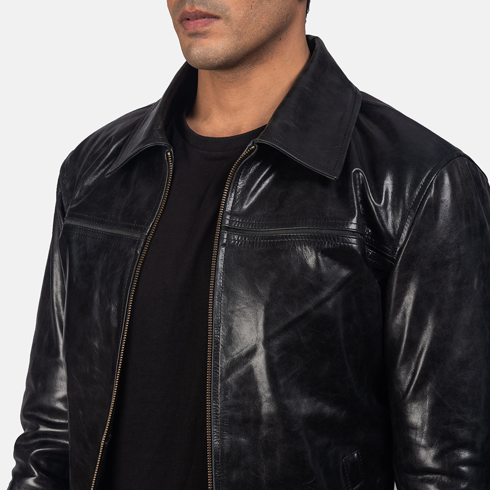 Mystical Black Leather Jacket