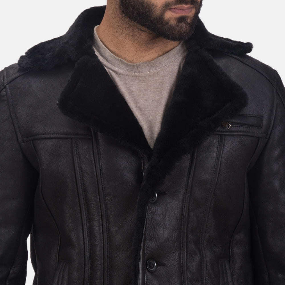 Furcliff Double Face Shearling Leather Coat