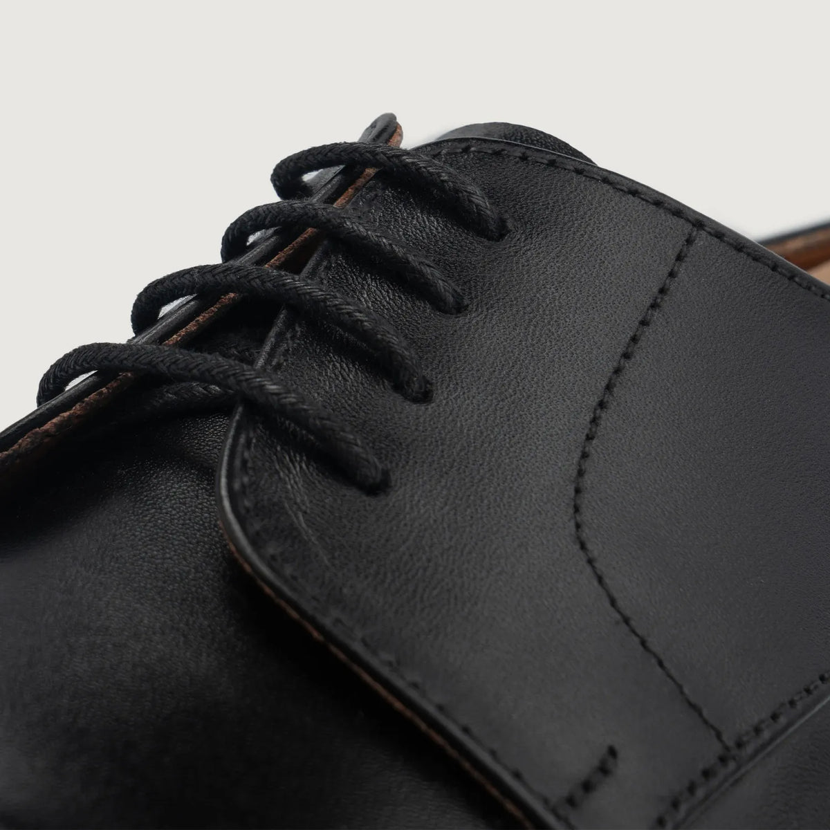Attorney Derby Black Leather Shoes