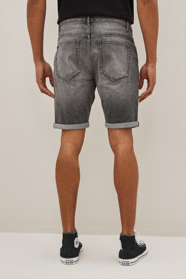 Rugged Distressed Denim Shorts for Men