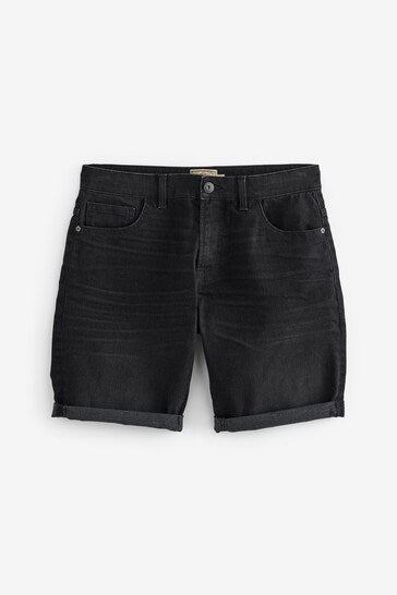 Ace Cart Premium Black Denim Shorts