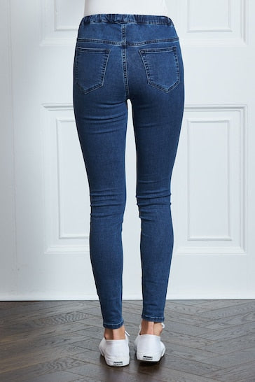 Soft Touch Jegging: Versatile High-Waisted Denim Pants with Stretch for Comfort